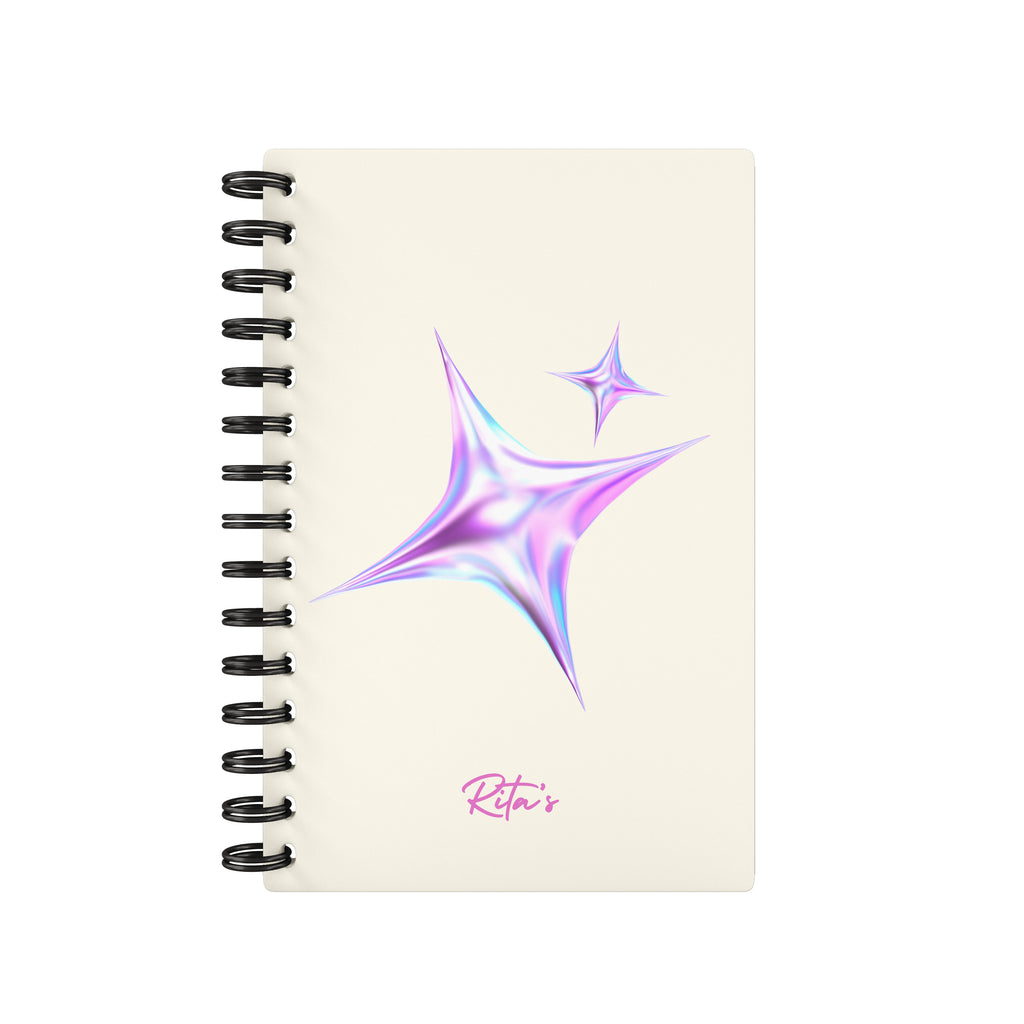 Retro Star Lined Notebook