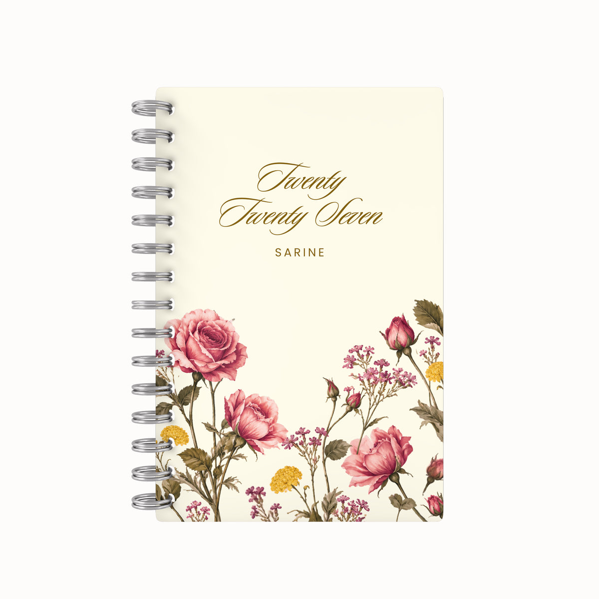 Rose foil weekly planner