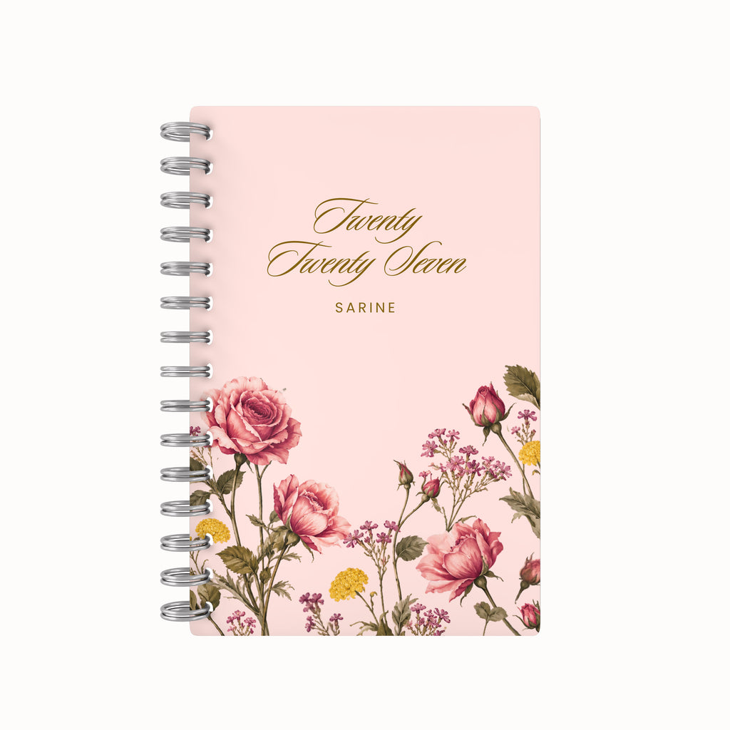 Rose foil weekly planner
