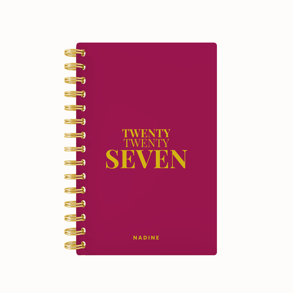 Twenty seven bold foil weekly planner
