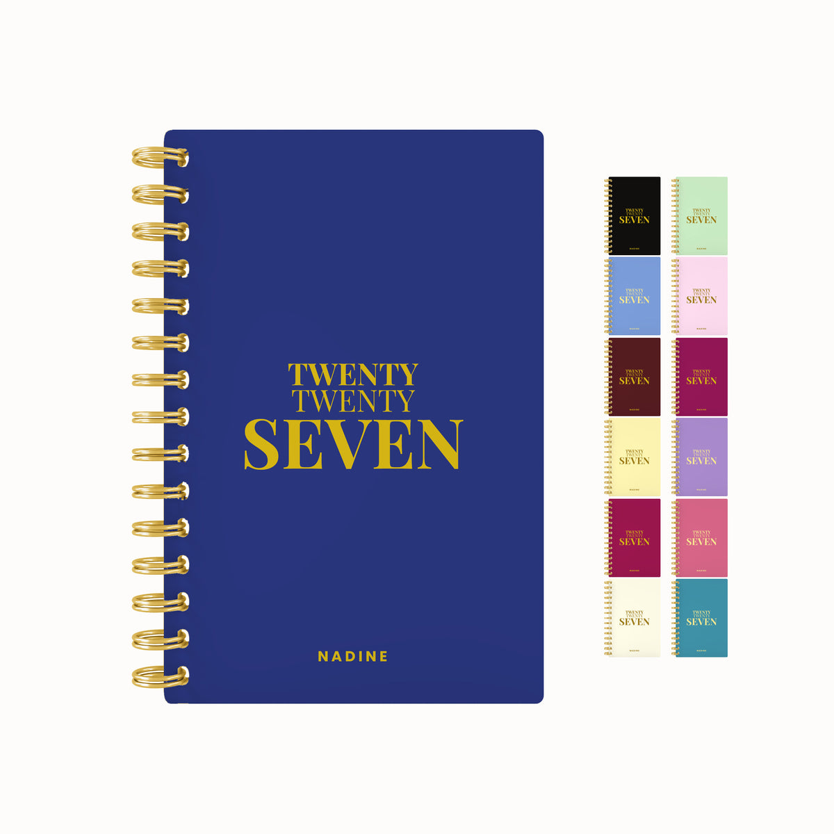 Twenty seven bold foil weekly planner