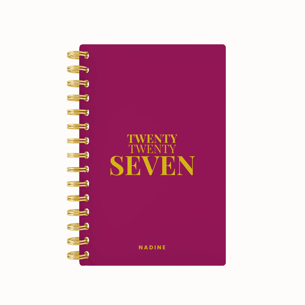 Twenty seven bold foil weekly planner