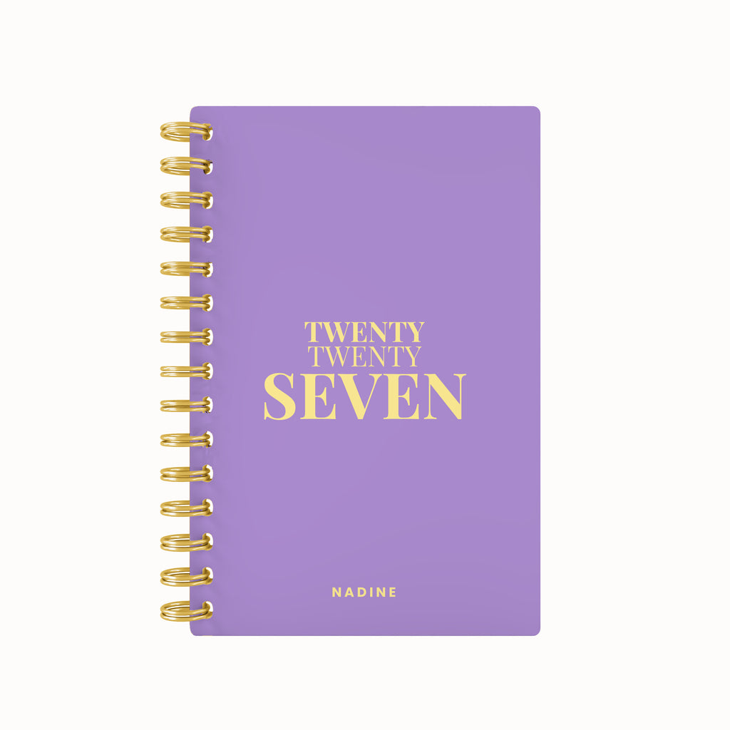 Twenty seven bold foil weekly planner