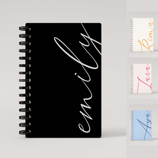 Names Lined Notebook