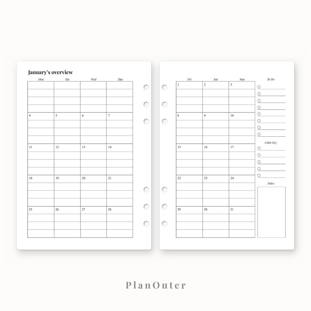 Weekly Appointments 2027 Insert