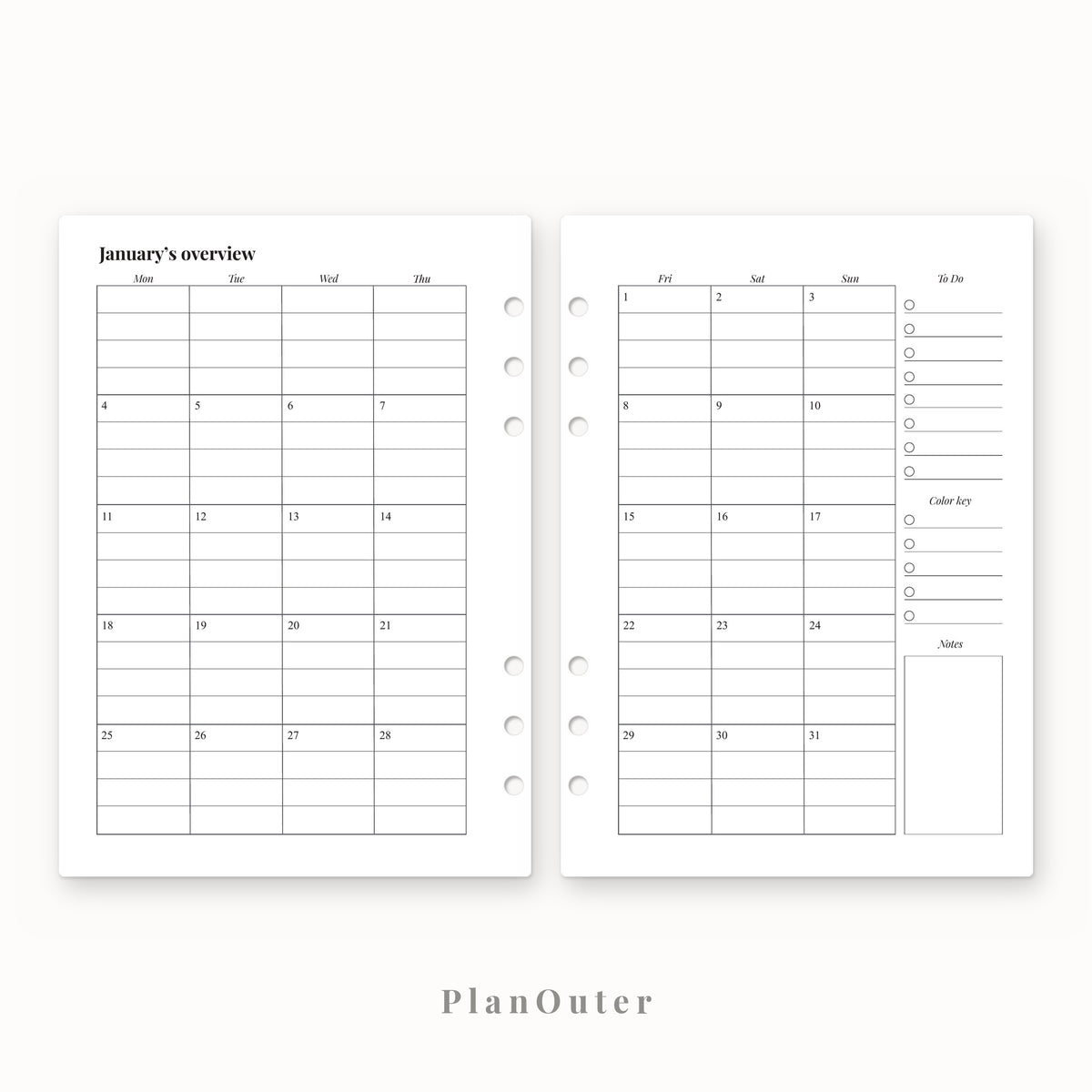 Weekly Appointments 2027 Insert
