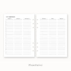Weekly Appointments 2027 Insert