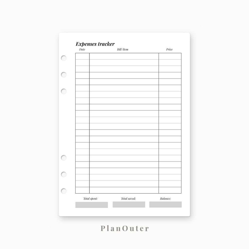 Daily Planner 2027 Insert