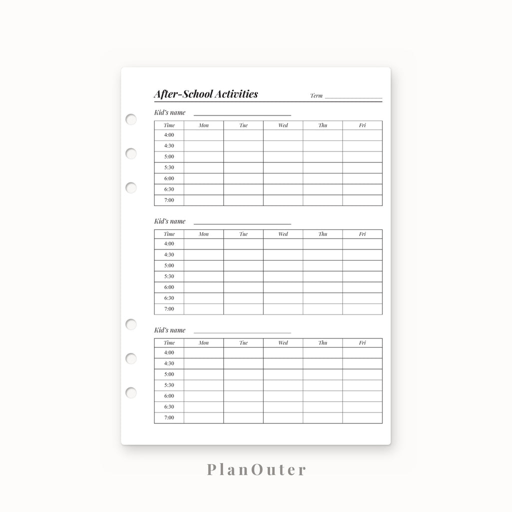 Mom Planner 2027 Insert