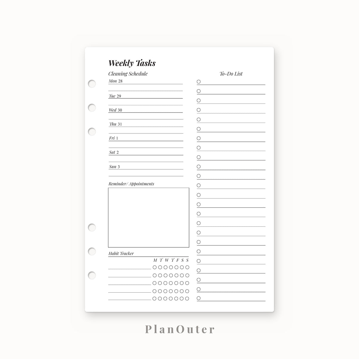 Mom Planner 2027 Insert