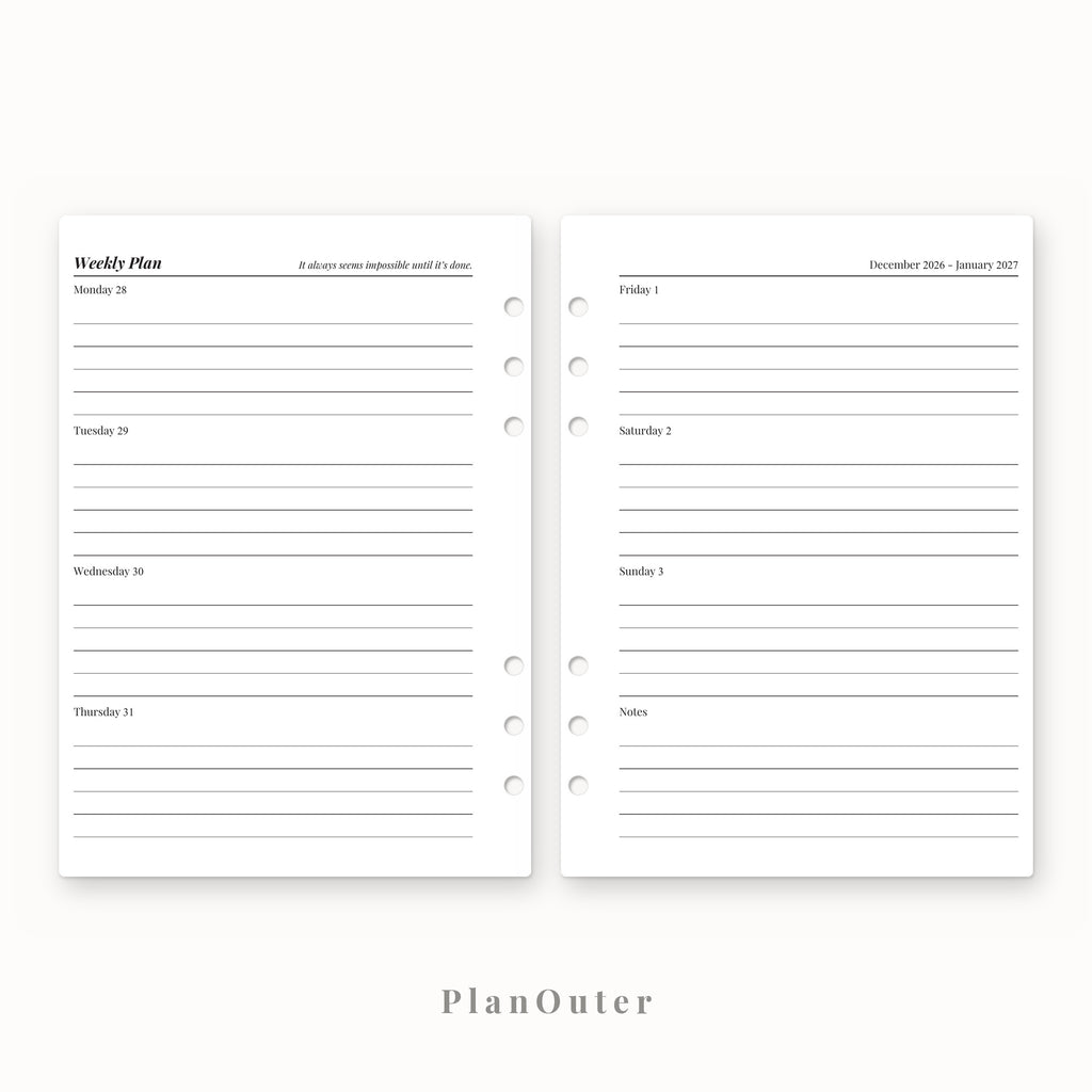 Mom Planner 2027 Insert