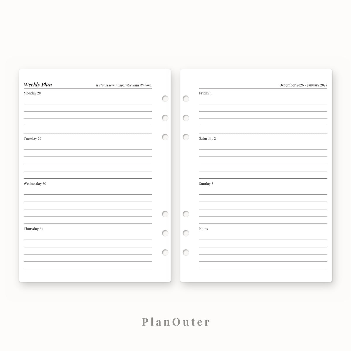 Mom Planner 2027 Insert