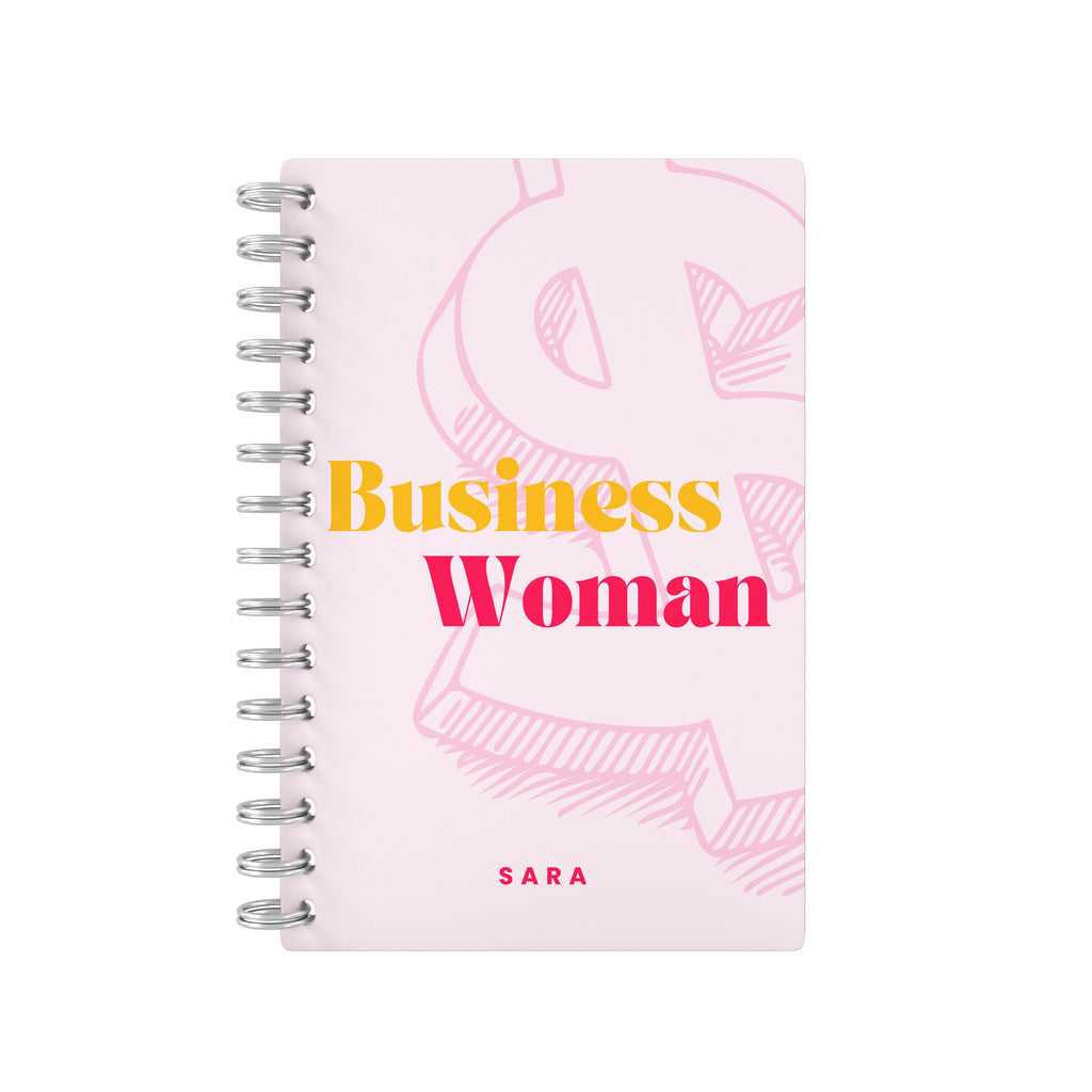 Business Woman 2 Pink & Yellow - Student Planner