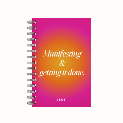Manifesting Lined Notebook - Gradient Malibu