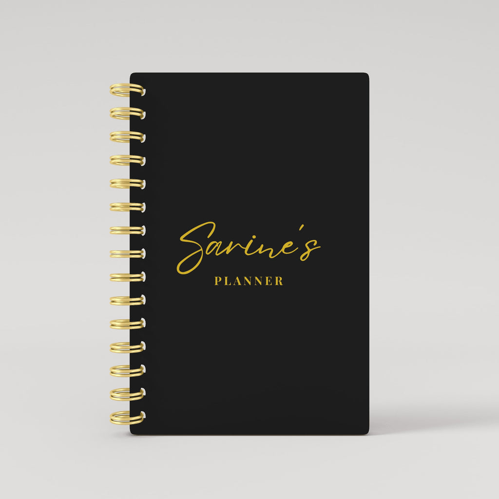 Leather Any Name 2025 Daily Planner