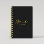 Leather Any Name 2025 Weekly Planner