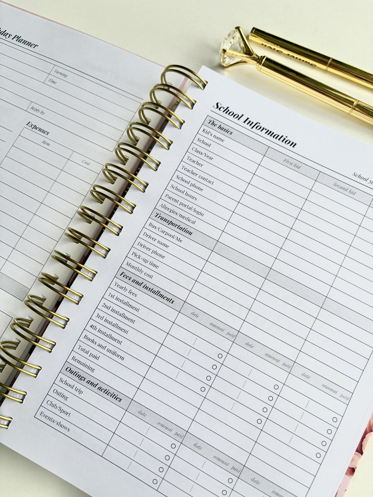 BLTU Mom Planner