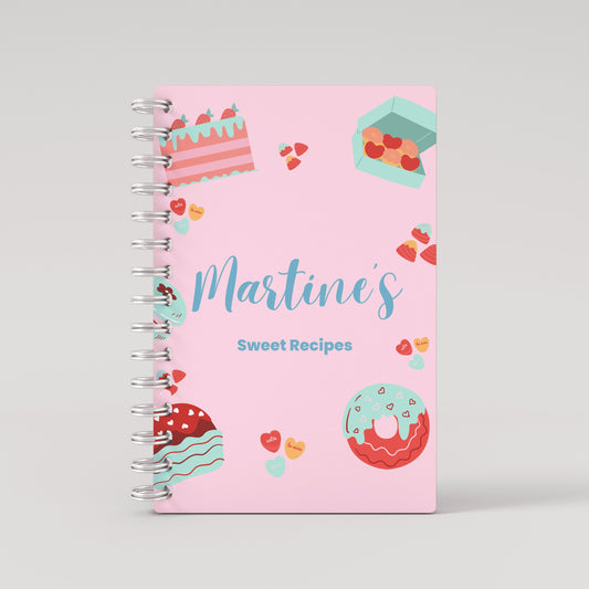 Blue Pink Sweets Recipe Book