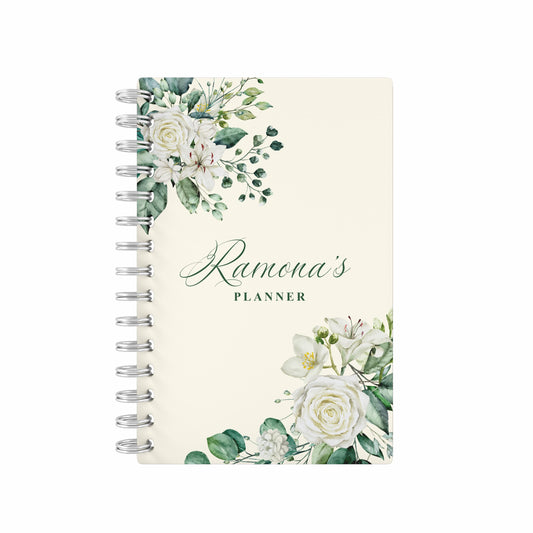 Bouquet Undated Daily Planner - White