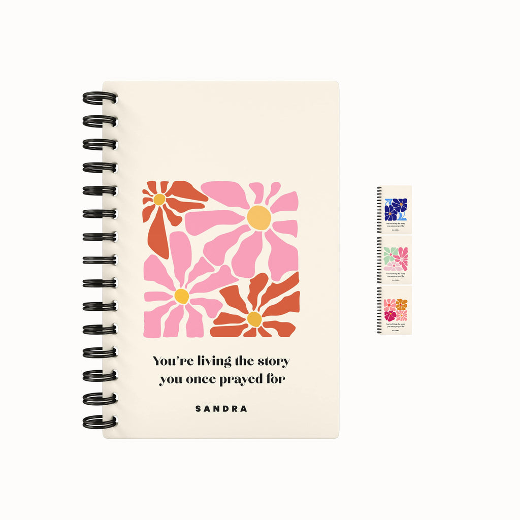Organic Flowers Lined Notebook