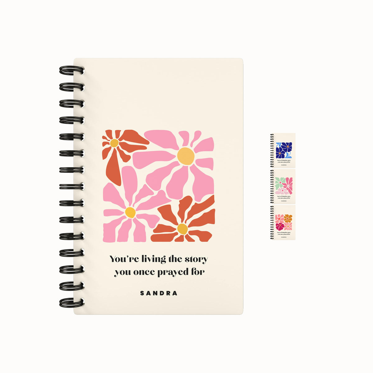Organic Flowers Lined Notebook