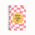 Checkered Peach 2026 Daily Planner