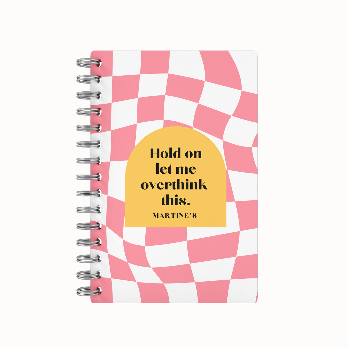 Checkered Peach 2026 Daily Planner