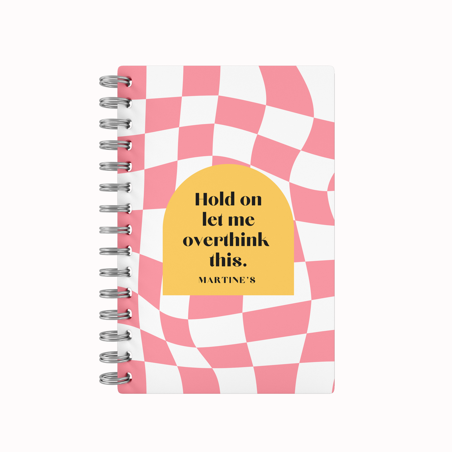 Checkered Peach 2026 Weekly Planner