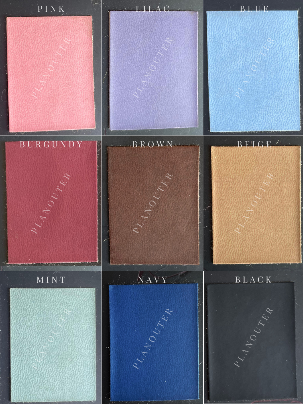 Vegan Leather Akh. 2026 Foil Daily Planner