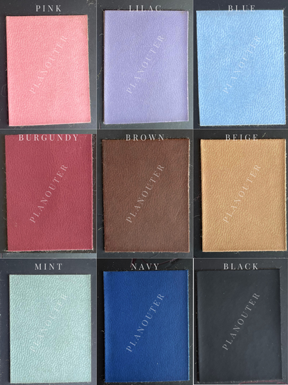 Vegan Leather Akh. 2026 Foil Daily Planner