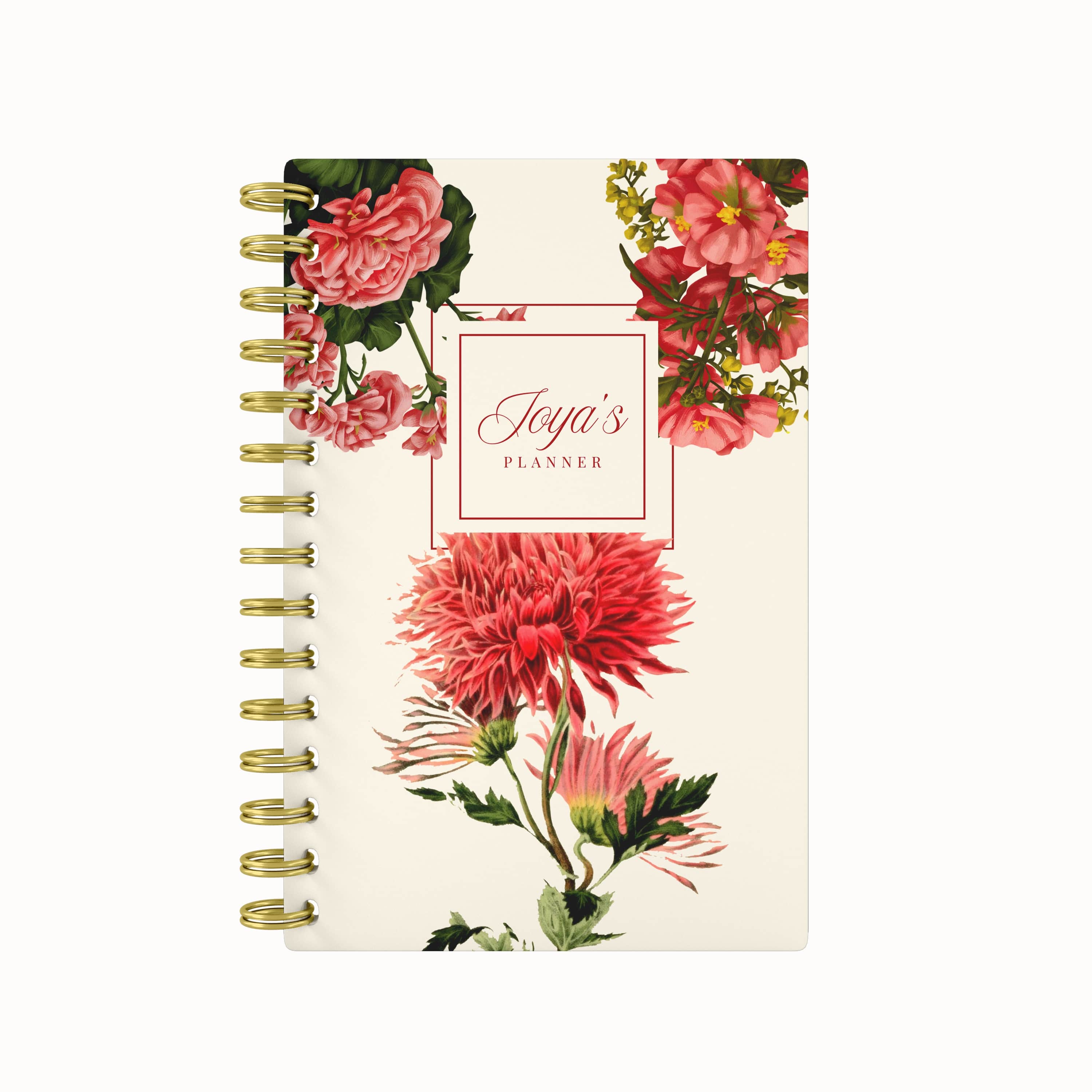 Royal Garden 2026 Daily Planner - Peach