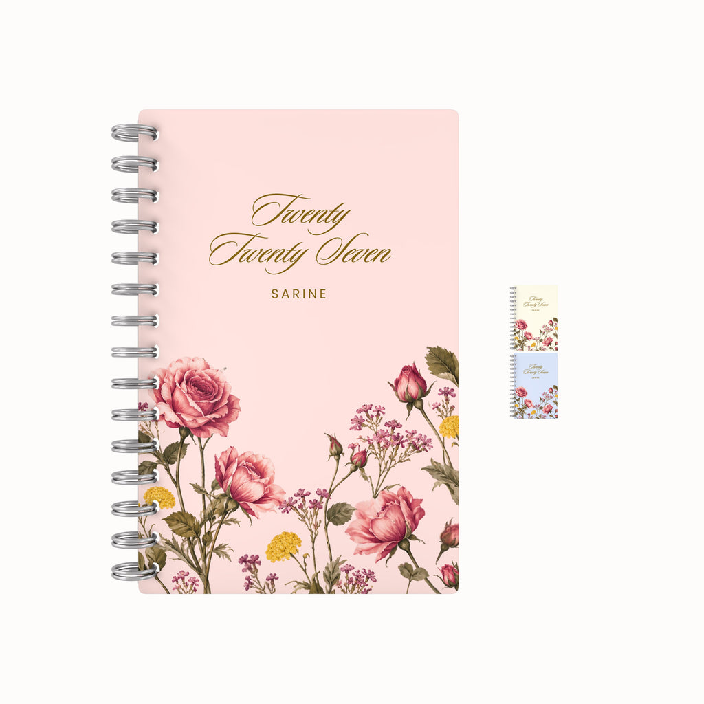 Rose foil weekly planner