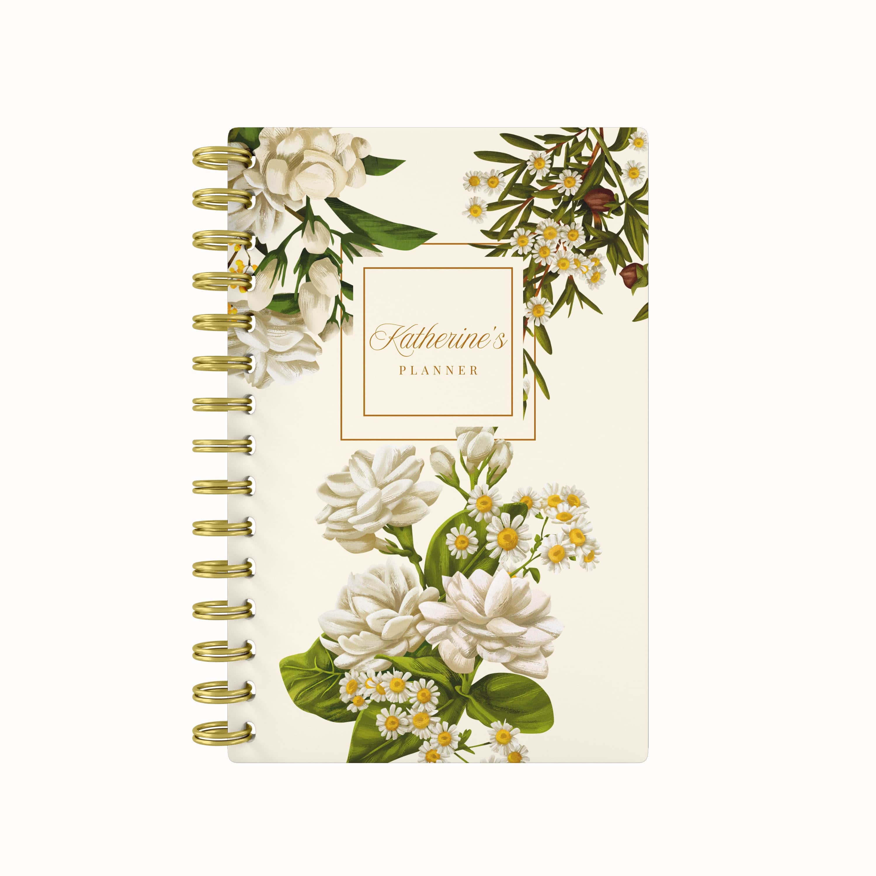 Royal Garden 2026 Daily Planner - White
