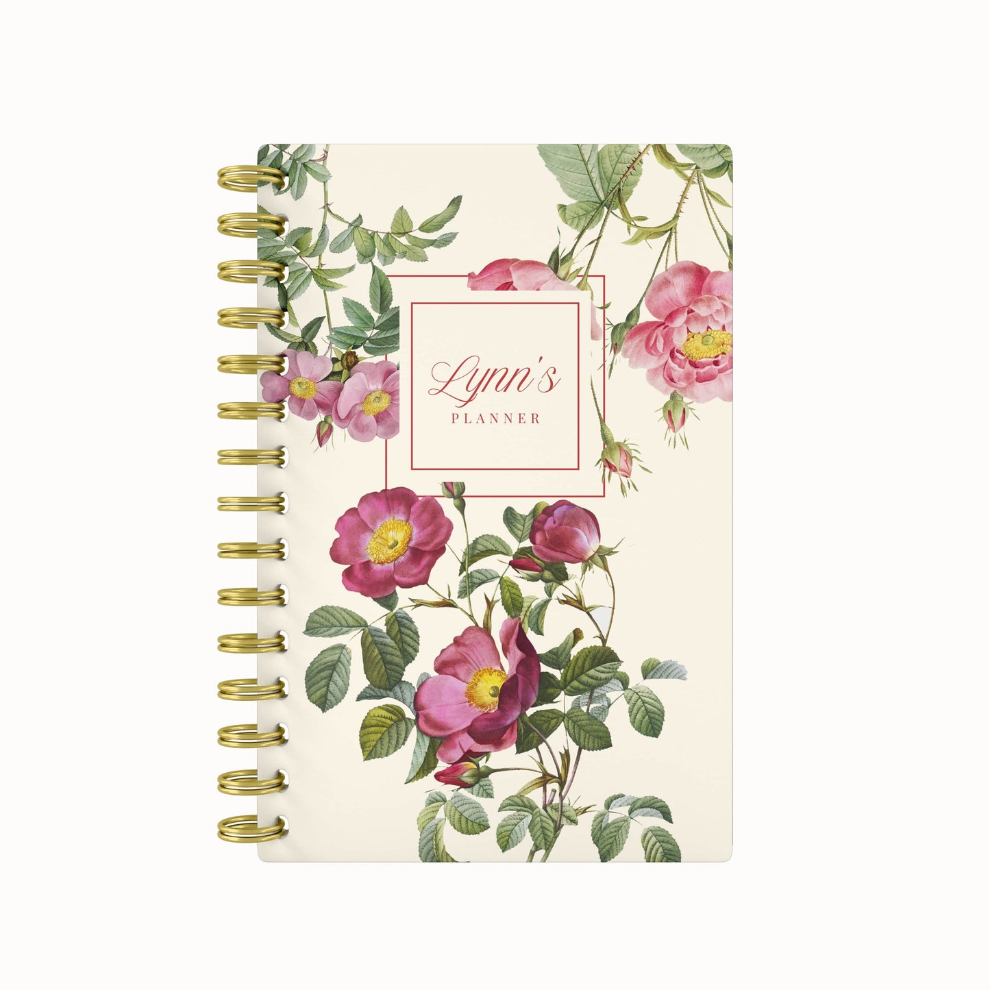 Royal Garden 2026 Desk Planner - Pink