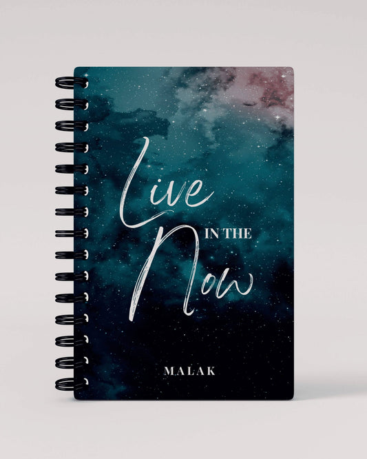 Blue Space Quote Lined Notebook