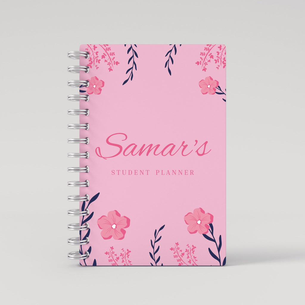 Aesthetic Florals Pink Student Planner