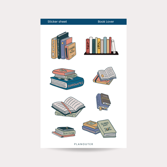 Book Lover Sticker Sheet