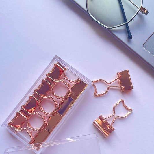 Aesthetic Metal Paper Clips Pack