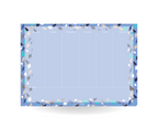 Blue Terrazo Vertical Weekly Desk Planner