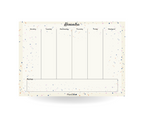 Beige Terrazo Vertical Weekly Desk Planner