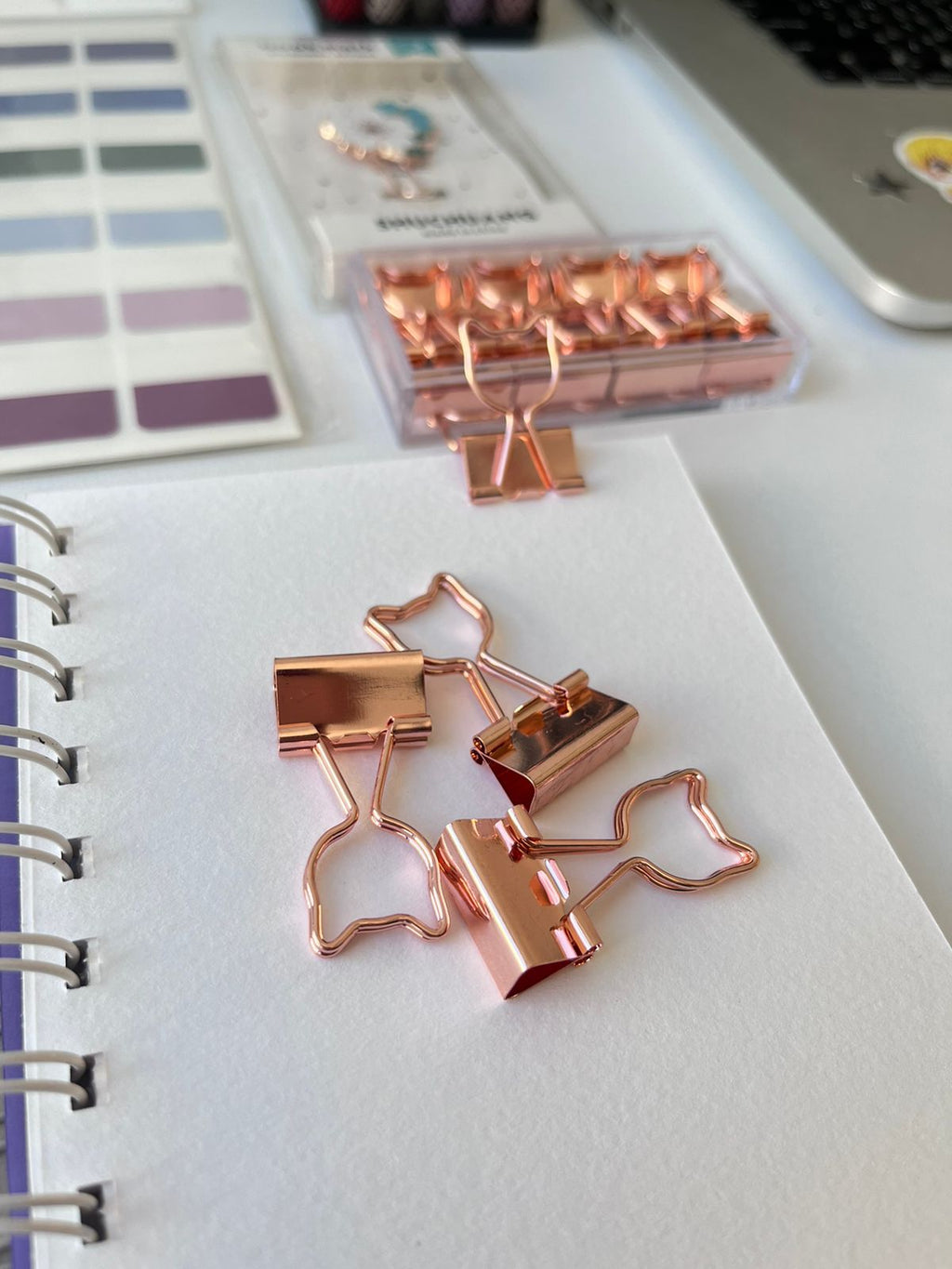 Aesthetic Metal Paper Clips Pack