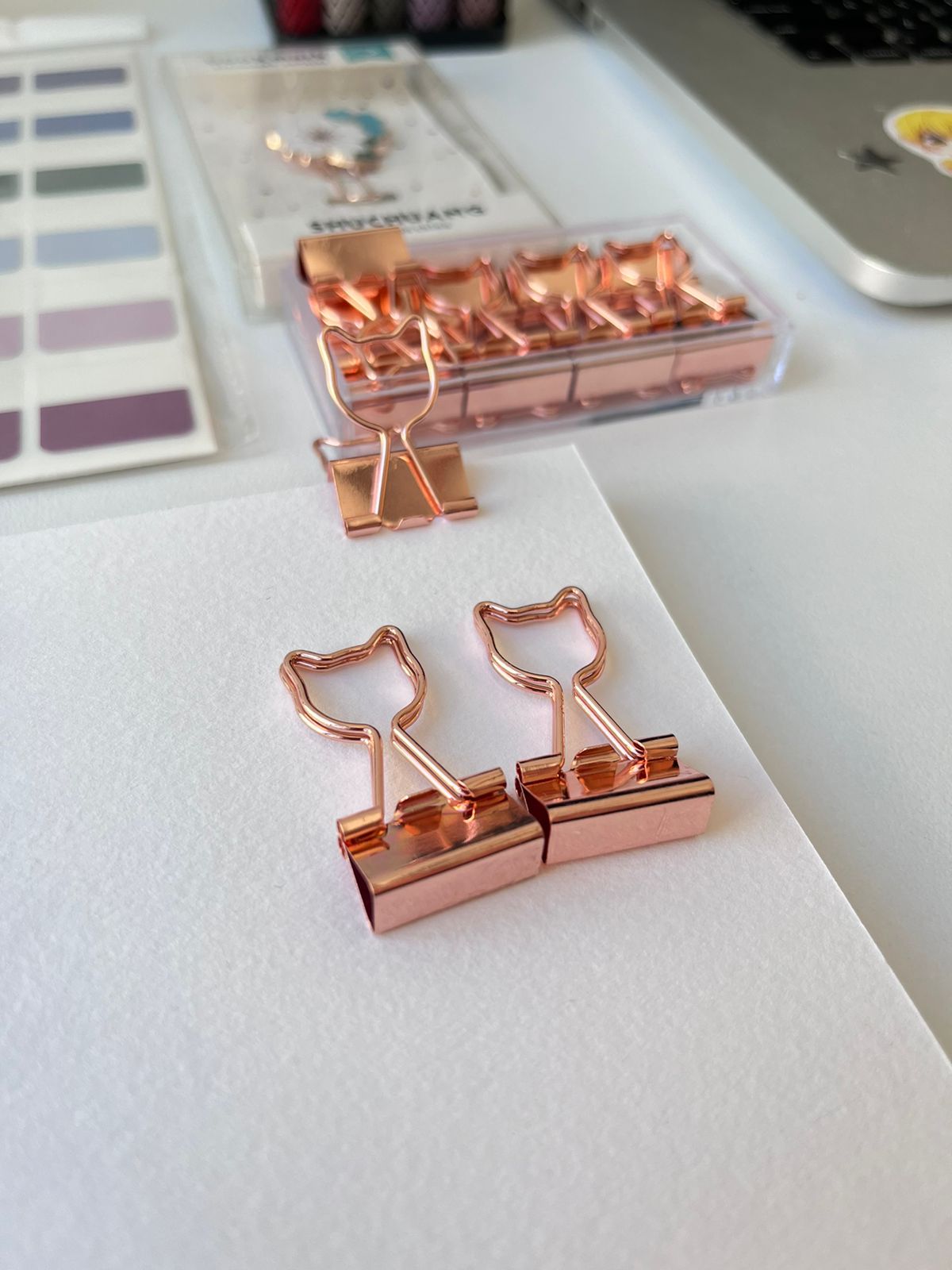 Aesthetic Metal Paper Clips Pack