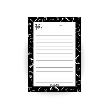 Black and White Notes Notepad