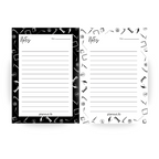 Black and White Notes Notepad