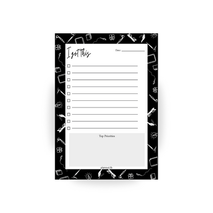 Black and White Notes Notepad